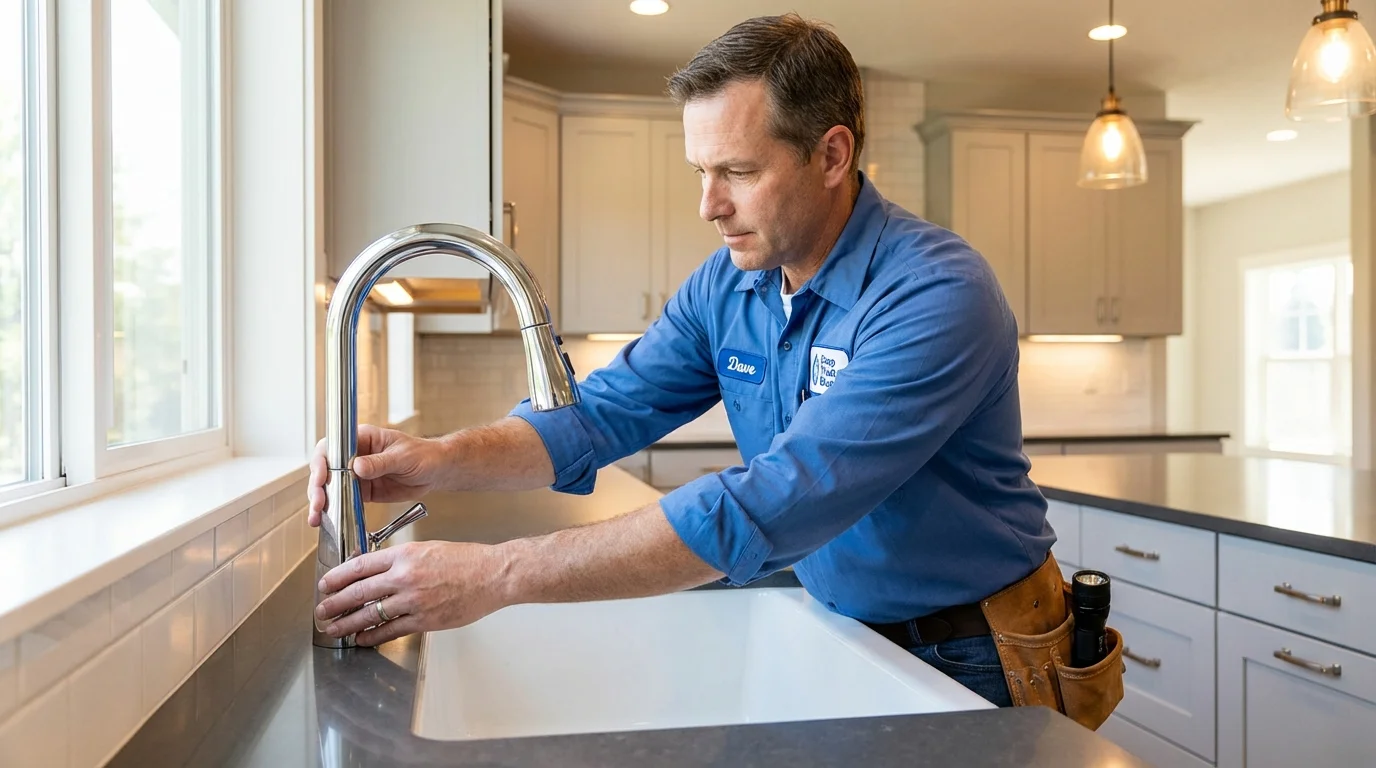 Kitchen faucet installation by Johns Plumbing LLC in Eastchester