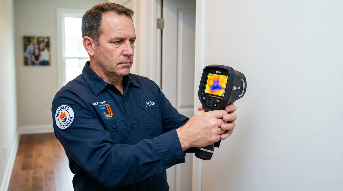Thermal imaging leak detection by Johns Plumbing LLC in Eastchester
